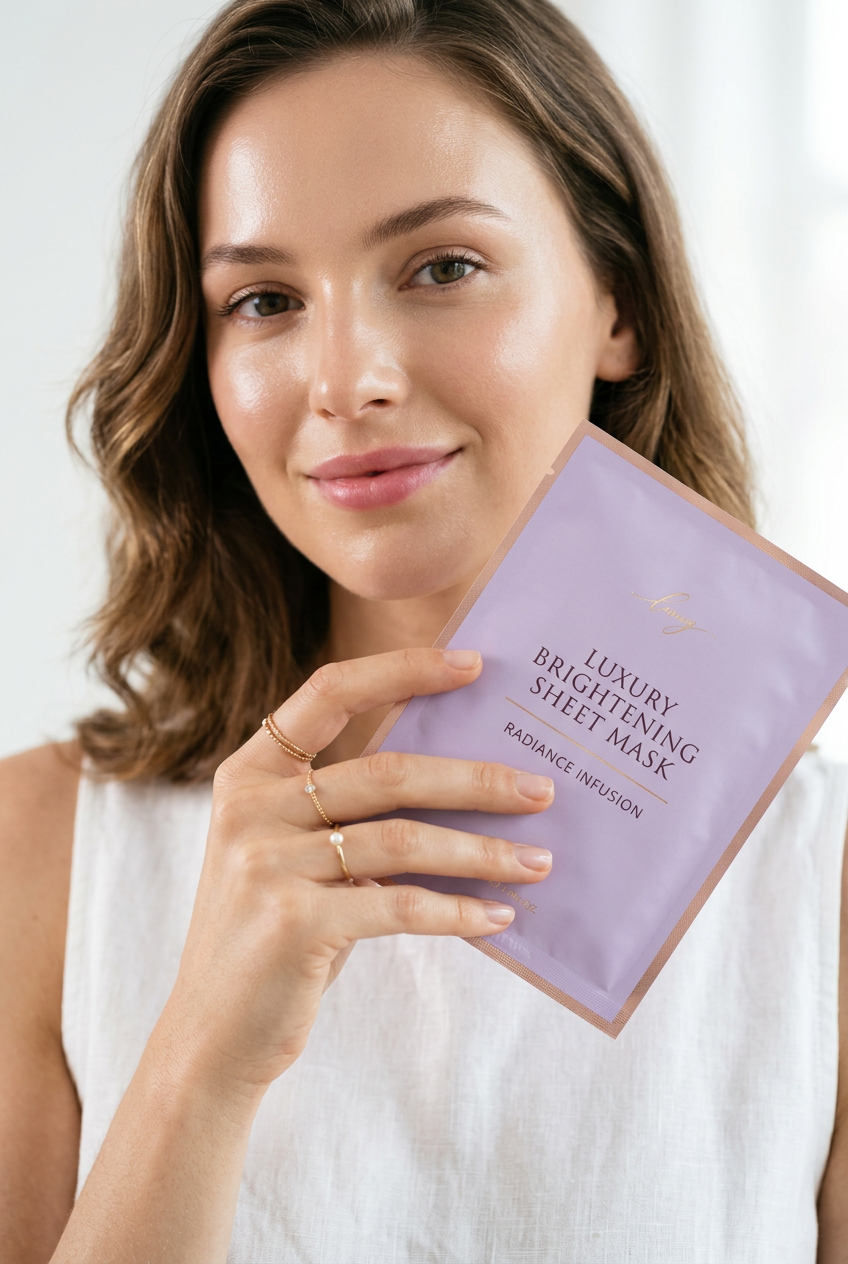 Model Holding Brightening Sheet Mask