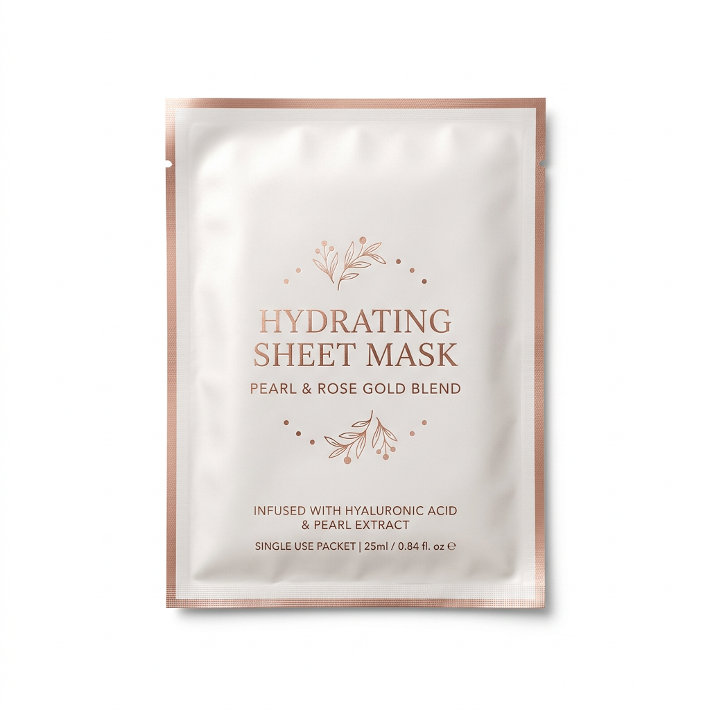 Face mask white background e-commerce shot