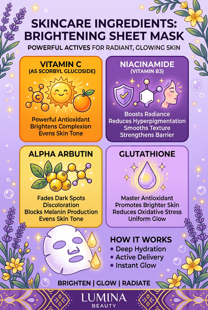 Key Brightening Ingredients Infographic