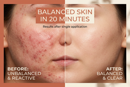 Before and After Microbiome Skin Balancing