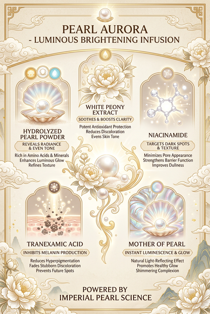 Pearl Brightening Ingredients Infographic