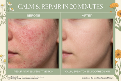 Before and After Soothing Skin Transformation