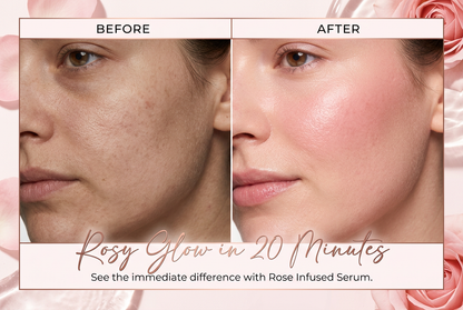 Before and After Rosy Glow Transformation