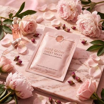 RoseBloom Radiance Glow Sheet Mask