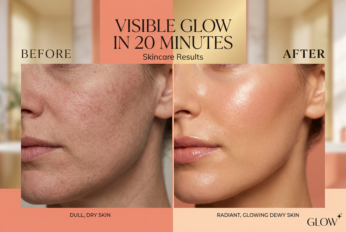 Before and After Glow Transformation