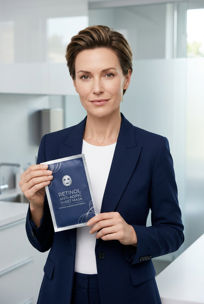 Model Holding RetinLab A-Renewal Mask - Clinical Lifestyle