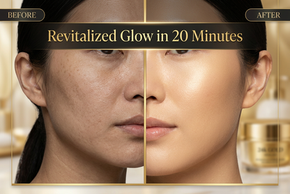 Before and After Golden Glow Transformation