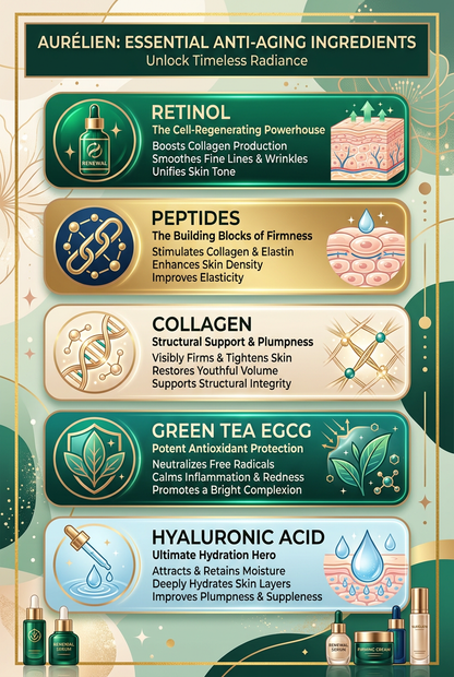 Anti-Aging Ingredients Infographic